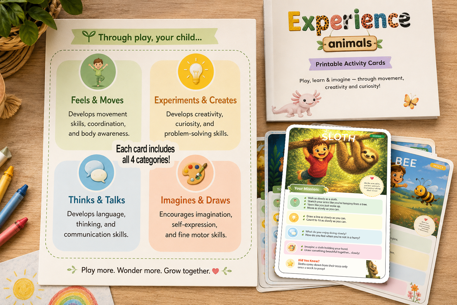 Experience Animals - Printable Activity Cards